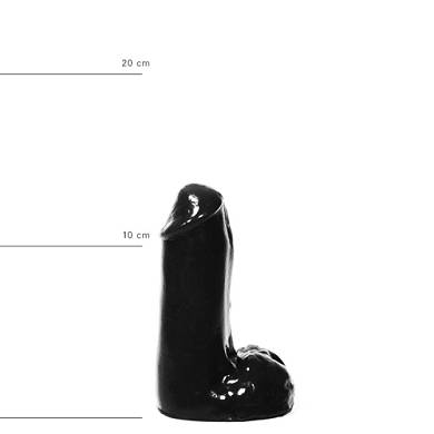 Realistischer Dildo 13 cm in Schwarz