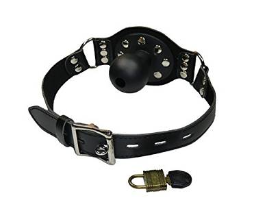 Bondage Ball-Knebel Mund-Knebel mit Stopf Ball schwarz