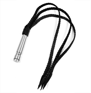 Leder Peitsche SNAKE mit Metallgriff