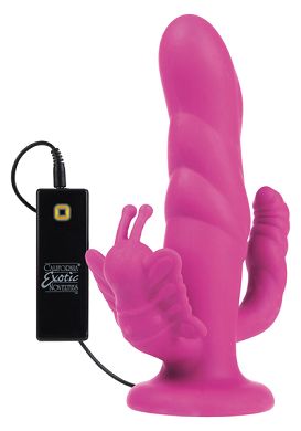 Umschnalldildo Love Rider - 10 Function Butterfly Rider pink