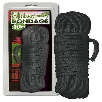 Shibari Bondage Seil - 10 Meter - schwarz