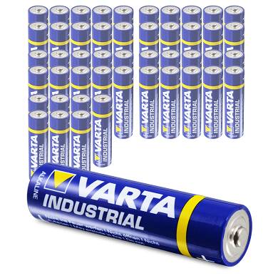 48 x Varta AA Industrial Mignon LR06 Batterie - 2600mAh 1,5V Alkaline- 48 Stk