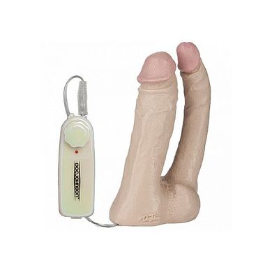 Doppeldildo mit Vibration, 15 x 3,5 cm