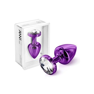 6 x 2,5 cm ANNI by Diogol Round T1 Buttplug Crystal purple