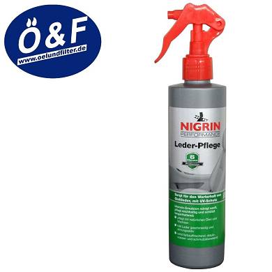 NIGRIN Lederpflege 300 ml (29,67?/l) Intensiv-Emulsion mit UV-Schutz Glattleder
