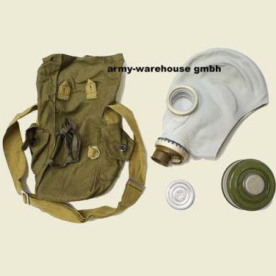 russ. ABC Schutzmaske Gasmaske mit Filter & Tasche, neu