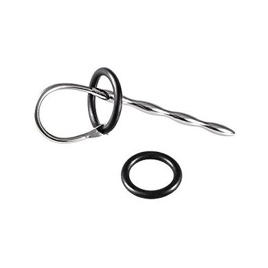 Penis Plug Dilator Wellenstab mit flexiblem Eichelring - Einführtiefe ca. 100mm - Pri