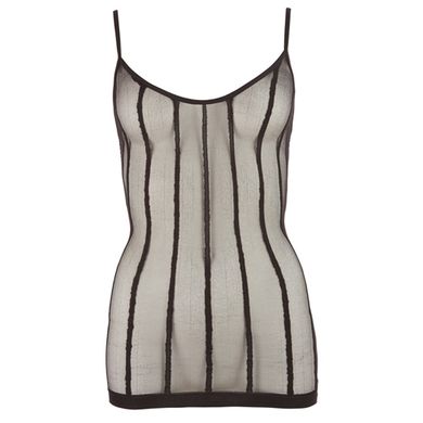 Durchsichtiges Minikleid mit Lngsstreifen