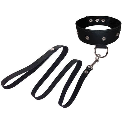 Sportsheets Leather Leash and Collar black