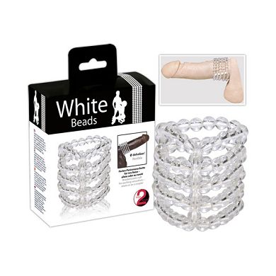 Close2you White Beads Penisring