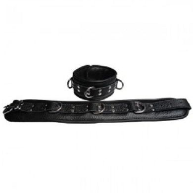Leder Halsfessel Schwarz Professional
