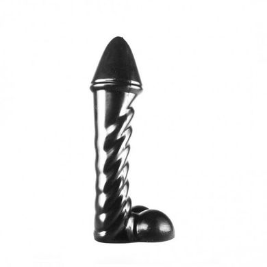 Dildo Hahnenfu schwarz 29 x 7,6 cm