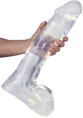 38 x 8,5 cm ASS ANGELES Dildo Glendale clear