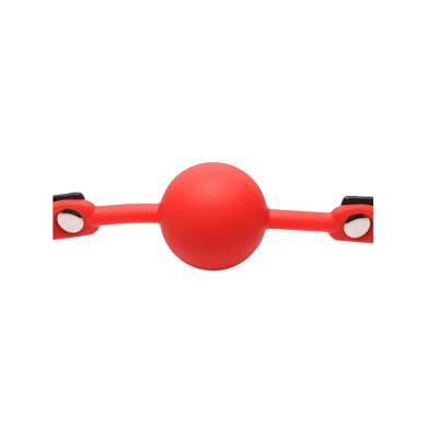 Knebel aus Silikon in Rot