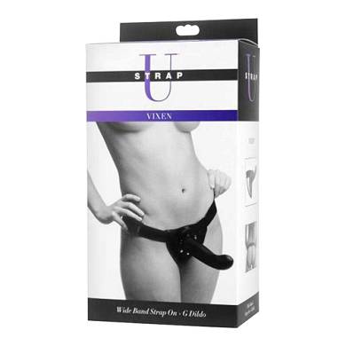 Hohler Strap-on G-Punkt Dildo mit Harness
