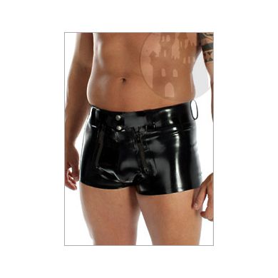 Latex Zimmermannshose kurz, niedriger Bund
