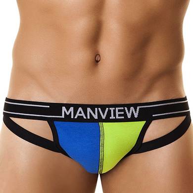 ManView Campus Class Joker Jockstrap Underwear Green/Blue