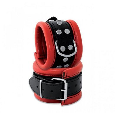 Handfessel Essential breit rot/schwarz