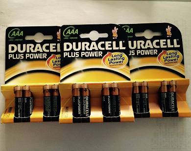 12 Stück Duracell Plus Power Micro AAA LR03 MN2400