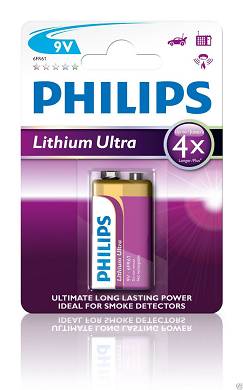 Philips 6FR61LB1A/10 9V Batterie Lithium Ultra