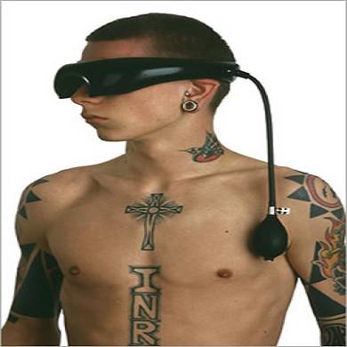 Latex Augenbinde aufpumpbar