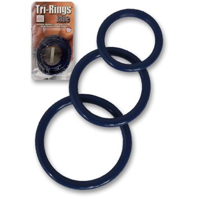 Cockring-Set TRI-RINGS blue