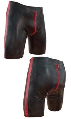 Latex Fucker-Shorts red stripe