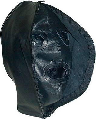 Mister B Double Faced Leather Hood XL