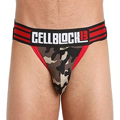 Timoteo groß Camouflage/Rot CellBlock 13 Commando Jock