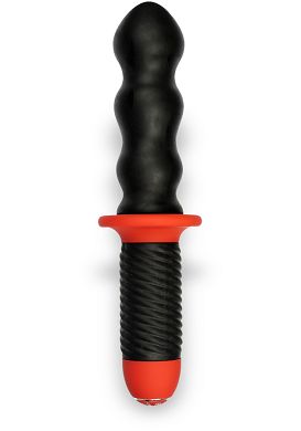 15 x 5 cm Mr.E and Mr.Z Beaded Stick Silikon schwarz/rot