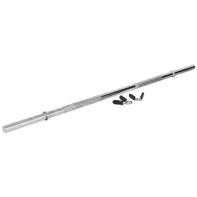 Gorilla Sports Langhantelstange mit Federverschluss. 120 cm. 10000418
