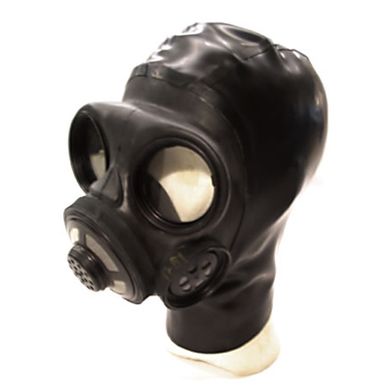 Rubber Gasmaske Dänisches Modell mit Haube