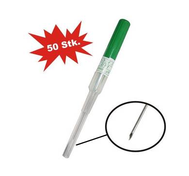 50 Stk. Sterile Profi Piercingnadeln / Piercing-Kanülen 18G Katheter 1.2mm TOP!