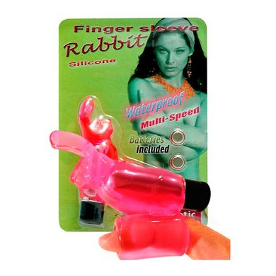 Finger Sleeve Rabbit pink, 8,5 cm, D: 24 mm