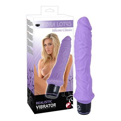 Groer Vibrator aus Silikon in Violett