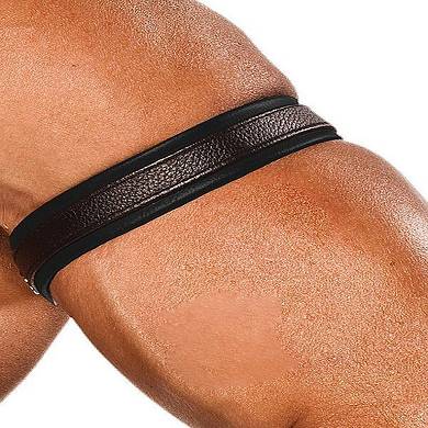 Colt Leather Bicep Strap - Black