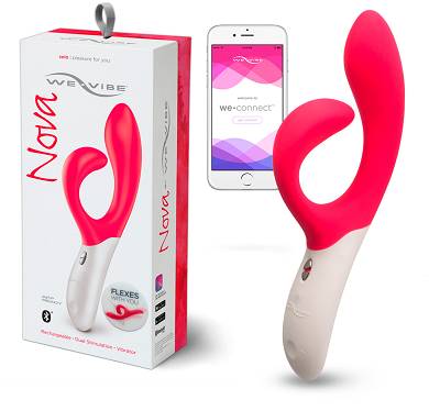 Pinker G-Punkt-Vibrator mit Klitoris-Stimulator