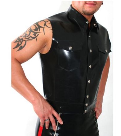 Latex Herren Jeansweste