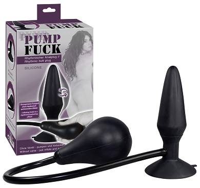 Aufblasbarer Analplug mit Saugfu