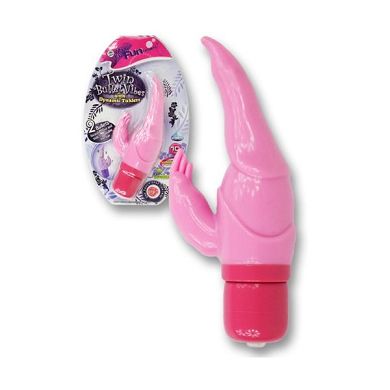 15 x 1 - 4 cm Vibrator Twin Bullet Vibe pink