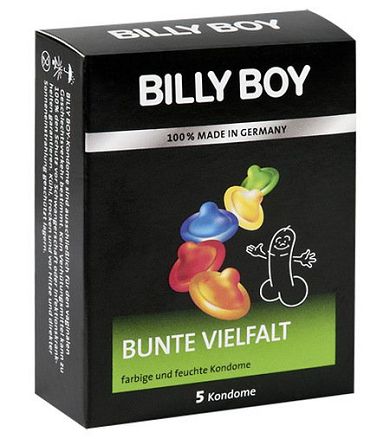 Billy Boy Kondome Bunte Vielfalt - Inhalt: 5 Stck