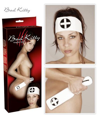 Bad Kitty Nurse Paddel mit Stirnband