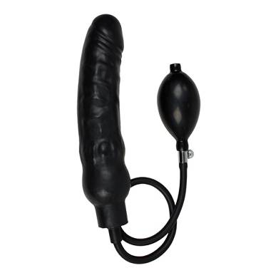 Aufblasbarer realistischer Dildo in Schwarz