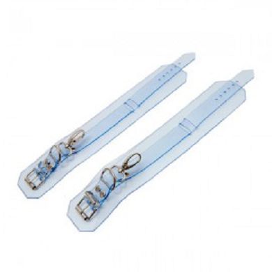 PVC Fetisch Fußfesseln mit Karabinerhaken