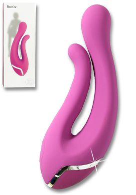 17 x 3,9 cm Vibrator MINDS OF LOVE Bonfire pink mit 2 Motoren