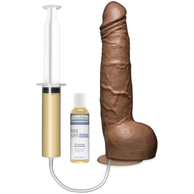 Realistischer Dildo Spritzer karamell 26 x 5 cm