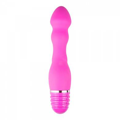 Gewellter Vibrator - 15,25 x 3,75 cm - in Rosa