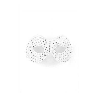 Augenmaske Diamant weiss