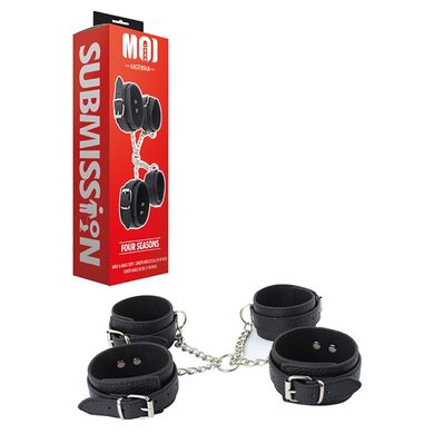 Masters Of Instruments - Hog-Tie - Hand + Fußfesseln black