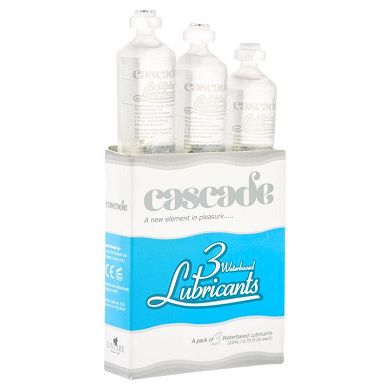 Cascade wasser-basiertes Gleitgel in Kartusche fr Cascade Vibratoren, 3er Pack je 22ml